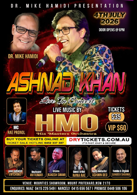 Ashnad Khan - Live In Concert Sydney 2026