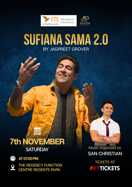 Sufiana Sama 2.0 by Jagpreet Grover In Sydney 2026 banner
